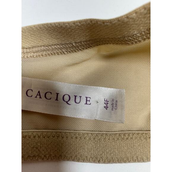 Cacique Smooth Lightly Lined Balconette Bra Sz 44F Plus Size Coquette - Picture 2 of 6